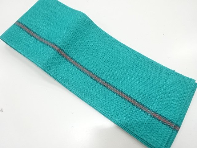 JAPANESE KIMONO / HANHABA OBI FOR SUMMER / WOVEN STRIPE 